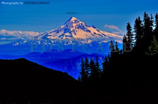 mt hood silver star mountain washington oregon postcard