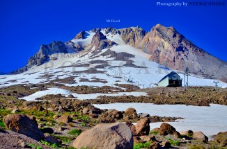 mt hood timberline lodge alpine trail hike silcox hut view glacier oregon postcard