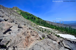 st helens summit crater ridge rim monitor washington volcano postcard