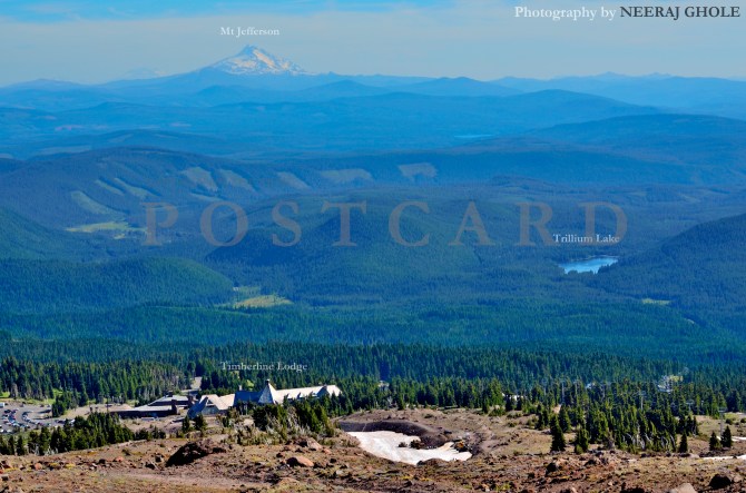 mt hood timberline lodge view mt jefferson trillium lake alpine trail hike oregon postcard