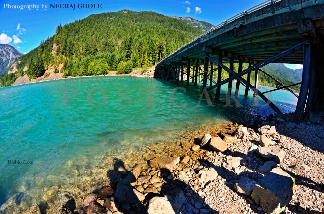 diablo lake ross lake national park north cascades washington colonial creek campground glacial lake postcard