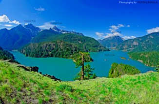 Diablo Lake Washington North Cascades National Park Ross Lake Overlook