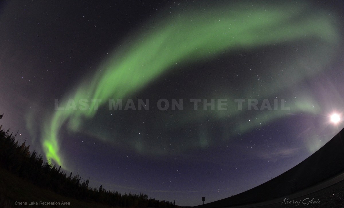 chena lake recreation area alaska aurora borealis northern lights fairbanks cleary summit september lights