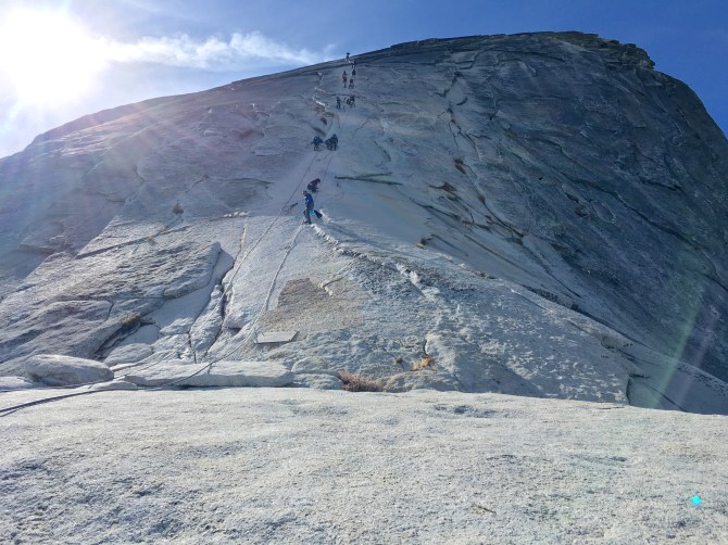 Upper Yosemite Falls Yosemite Valley Fall Colors Nevada Falls Vernal Falls Half Dome Hike Sub Dome Cables Down