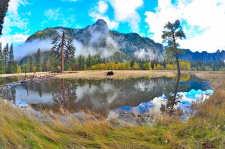 Upper Yosemite Falls Yosemite Valley Fall Colors Nevada Falls Vernal Falls Half Dome Hike Sub Dome Cables Down