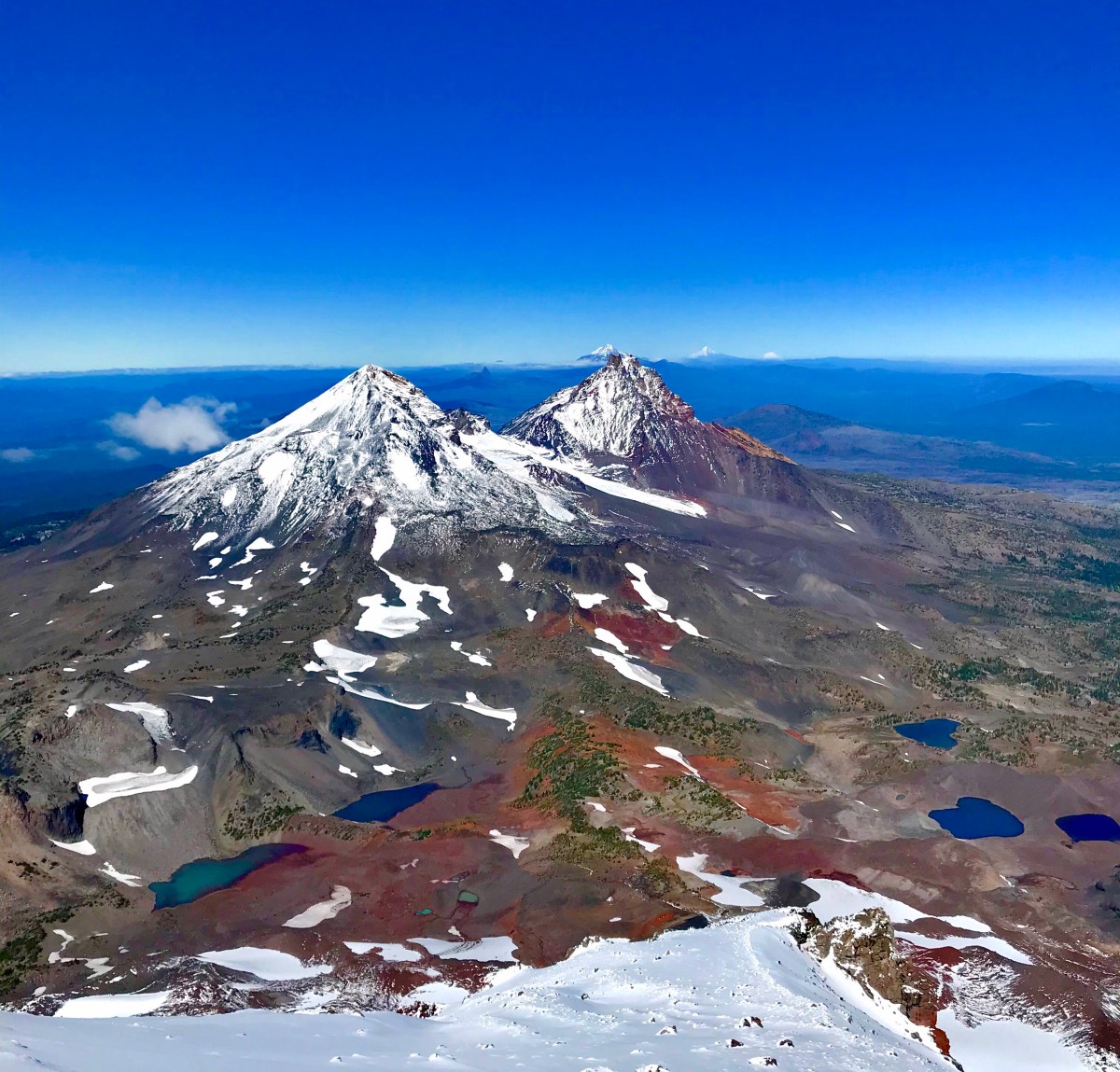 south sister middle sister north sister cascades teardrop pool glacier oregon hike trail south sister trail no 36 devils lake bend sisters jefferson mt bachelor broken top